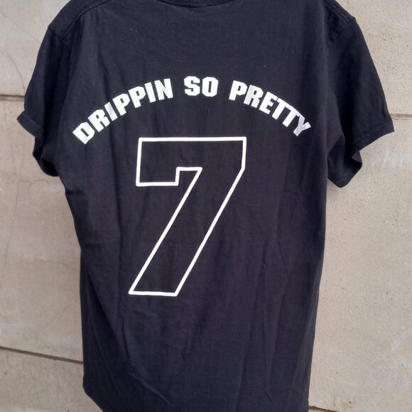 "Drippin so Pretty 7" Black T-Shirt (M)100% Cotton - Picture 9 of 16